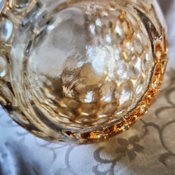 ❤️ Federal Glass Co. Vintage Decanter W/Stopper Yorktown Sundown Iridescent